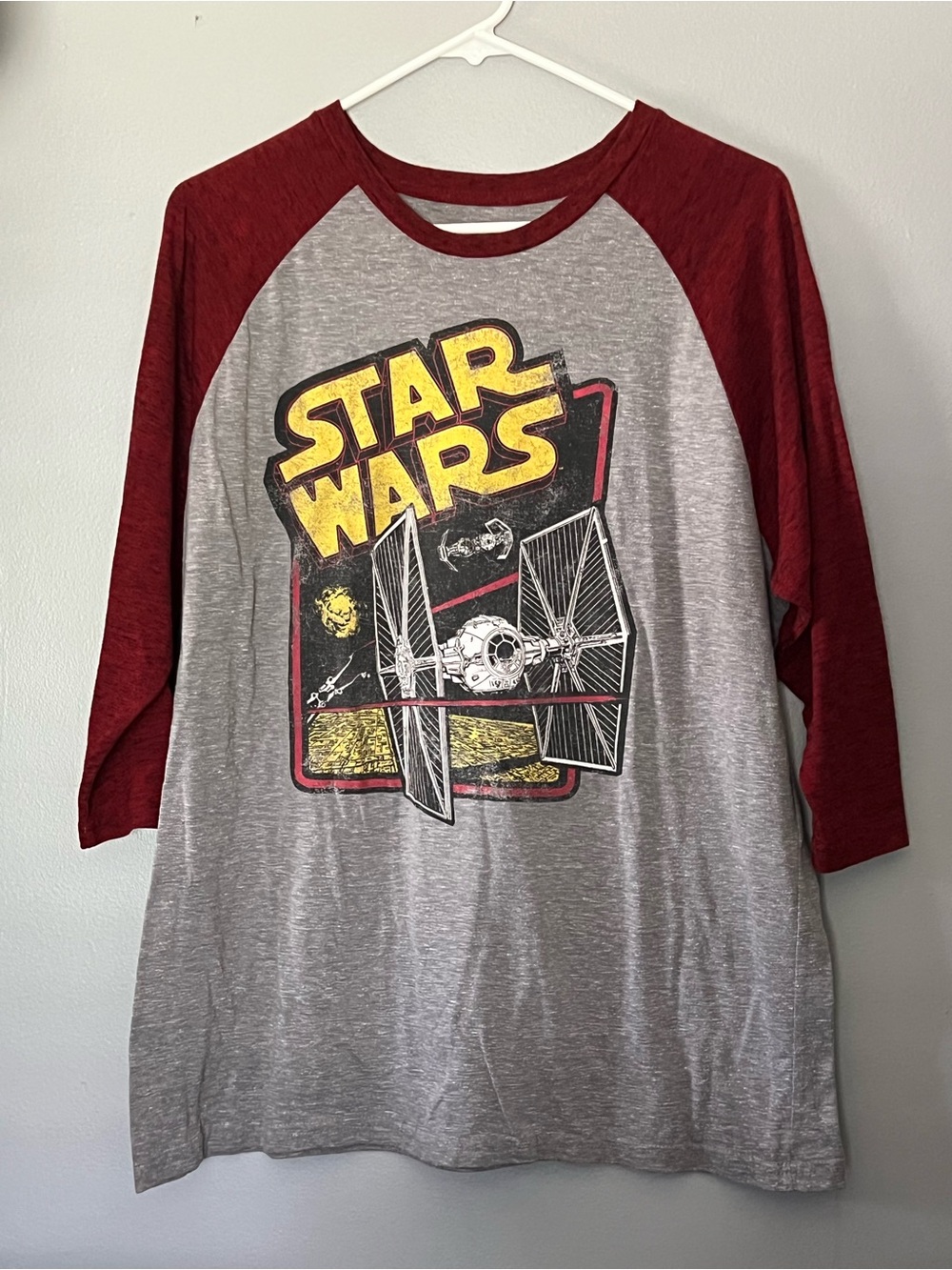 Star Wars Darth Vader Sith Lord Dark Side Raglan 3/4 Sleeve Size L